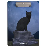 Moonlit Cat Clipboard