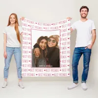 Best Friends Custom Photo Fleece Blanket