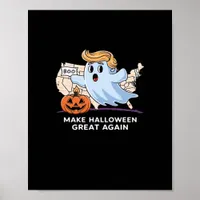 Funny Halloween Boo, Pumpkin Trumpkin, Make Hallow Poster