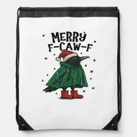 Merry F-Caw-F Essential Minimal Clean Drawstring Bag