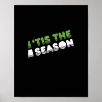 Retro Tis The Season Christmas Poster