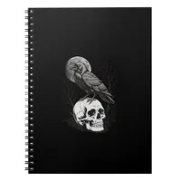 Crow, F-Caw-F Funny Bird Moon Gothic Adult Humor C Notebook