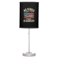 No Kings In America Since 1776  Oligarchy Patrioti Table Lamp