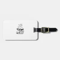 Cottagecore Aesthetic Frog Mushroom Toad Goblincor Luggage Tag