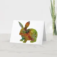 Watercolor Rabbit, Mother's Day Card