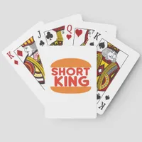 Short King Funny Minimal Design Poker Cards