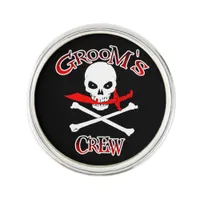 Groom's Crew Lapel Pin