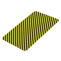 Thin Black and Yellow Diagonal Stripes Magnet