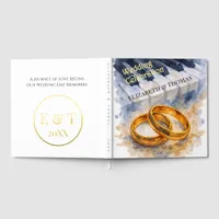  Gold Rose  Rings  Timeless Sophisticated Elegant Foil Guest Book