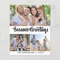 Budget Season's Greetings Photo Holiday Card