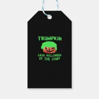 Trumpkin Make Halloween Great Again Grab Em' By Th Gift Tags