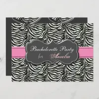 trendy Pink Bachelorette Party Invitations