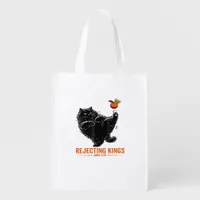 Rejecting Kings Since 1776 Patriotic USA Flag Grocery Bag