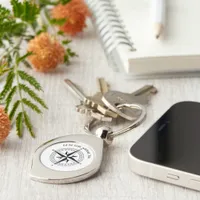 Romantic Valentine's Day Gift for Him - Compass Keychain