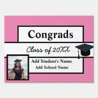 Congratulations Graduate School Name Photo Sign