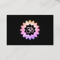 *~* Aum OMNew Age Lotus Flower Mandala Buddhist Business Card