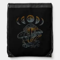 Goblincore Aesthetic Academia Cottagecore Mushroom Drawstring Bag
