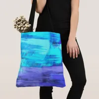 Large Abstract Grocery Shopping Beach Tote Bag