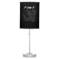 F-Caw-F Funny Crow Aesthetic Casual Table Lamp