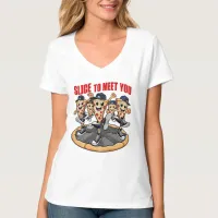 Slice To Meet You Funny Pizza T-Shirt