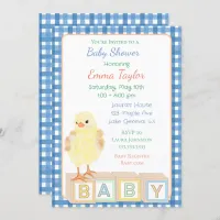 Boy's Little Chick Baby Shower