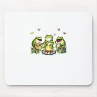 Cottagecore Aesthetic Frogs Camping Forest Goblinc Mouse Pad