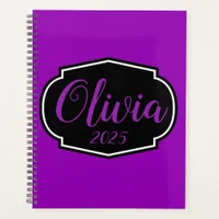 Vibrant, Bold Fuchsia Purple Personalized Planner