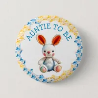 Aunt to Be | Boy's Baby Shower Button