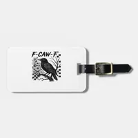 F-Caw-F Halloween Bird Luggage Tag