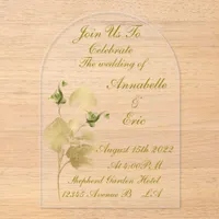 Acrylic invitation 