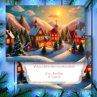 A Festive Lil' Christmas Village Personalized Holiday Card