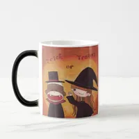 Sock Monkey Trik or Treat? Magic Mug