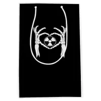 Radiology X-Ray Tech Heart Shaped Skeleton Hands D Medium Gift Bag