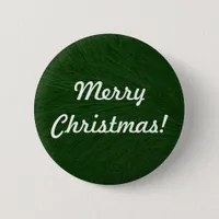 Merry Christmas Pine Tree Close Up Pinback Button