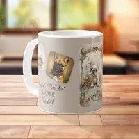 Vintage French Bulldog 2 Photo Template Dog Mom Coffee Mug