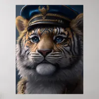 Tiger Pilot Captain Poster