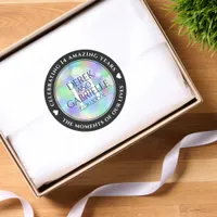Elegant 14th Opal Wedding Anniversary Celebration Classic Round Sticker