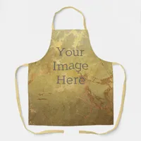 Create Your Own Metallic 14k Gold Faux Foil Marble Apron