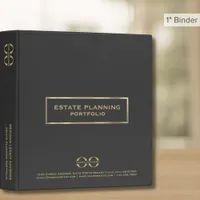 Estate Planning Binder Custom Logo Gray