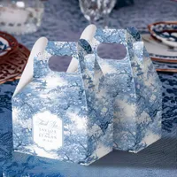 Chinoiserie Wedding Pattern Thank You ID1094 Favor Boxes