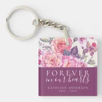 Floral Forever in Our Hearts Keychain