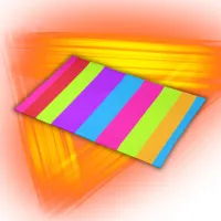 Neon Colorful Stripes |  Cloth Placemat