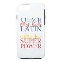 CUSTOMIZABLE Homeschool Latin Superhero iPhone 8/7 Case