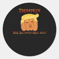 Trumpkin Make Halloween Great Again – Funny Costum Classic Round Sticker