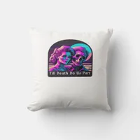 Till Death Do Us Part Sloth and Soulmate Theme Throw Pillow
