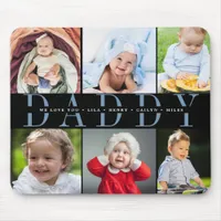 Custom Daddy Father's Day Photo Collage Mouse Pad