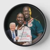 Trump 2024 Your Personalized Photo Christmas Clock