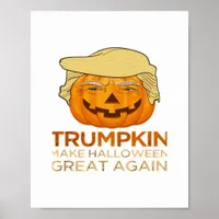 Trumpkin Halloween Funny Classic Poster