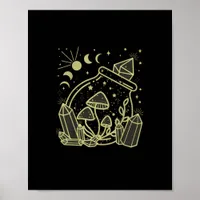 Goblincore Aesthetic Cottagecore Academia Mushroom Poster