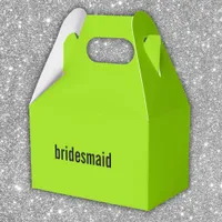 NAME or ROLE Green Girl Summer Bridesmaid Proposal Favor Boxes